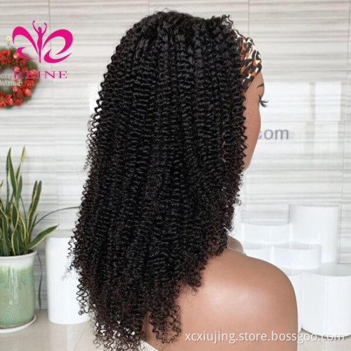 Best cuticle aligned virgin cheap remy natural virgin hair wigs,brazilian wholesale 100% human hair for black women headband wig
